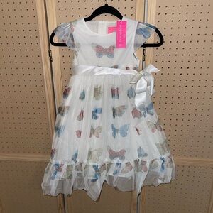 NWT Holly Hastie London Clara Butterfly Georgette Dress size 7-8 years